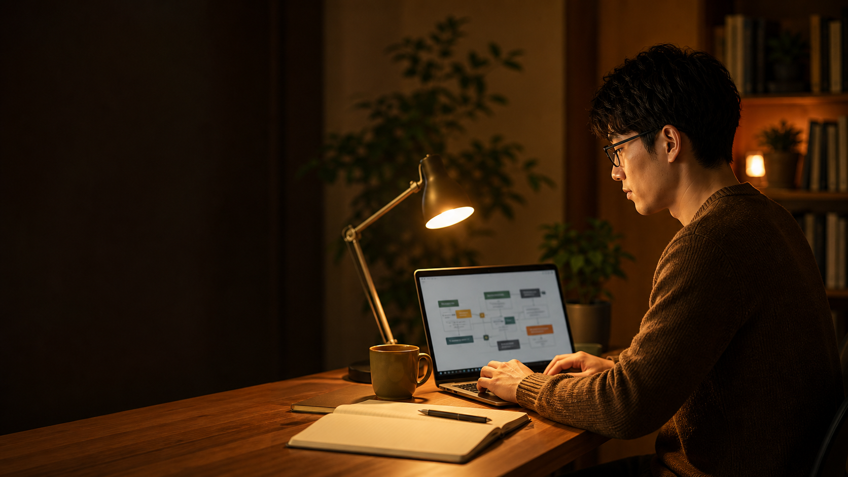 AI学習に取り組む社会人